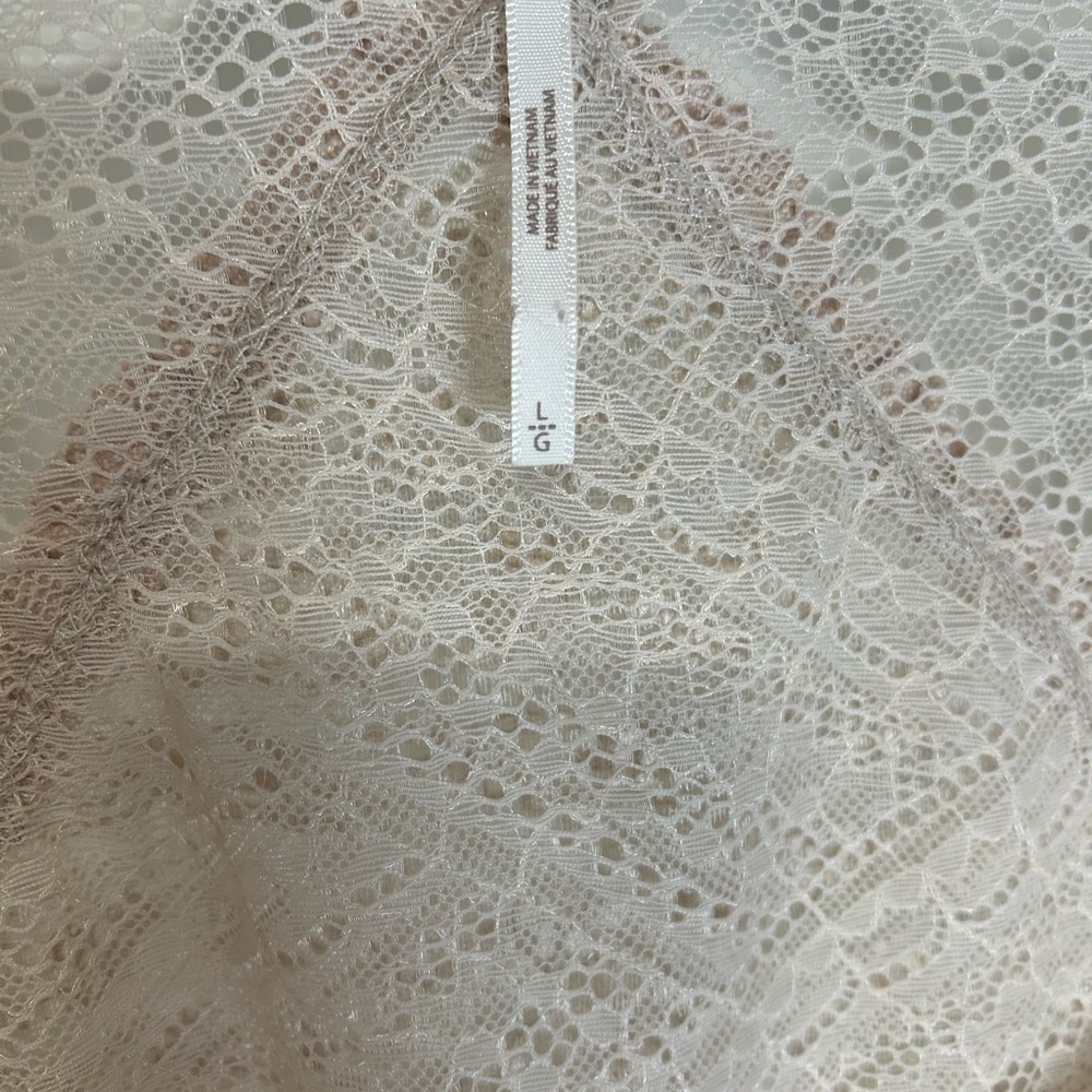 Free People Cream Lace Blouse - Picture 6 of 7